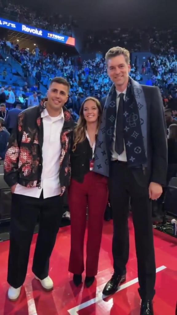NBA巴黎賽，兩位西班牙最好的16號(hào)球員同框了！